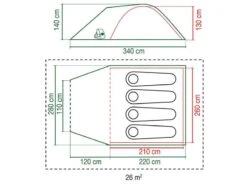 Coleman Kobuk Valley 4 Plus BlackOut Koepeltent -Best Outdoor Camping 508075 508075 images other coleman kobuk valley 4 plus afmetingen ecommerce